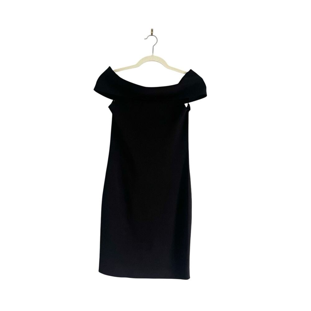 T by Alexander Wang Off the shoulder Bandage knit mini dress Black Sz M Chic - Picture 2 of 9